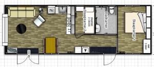 plattegrond chalet